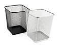 Paper bin, square, metal mesh, VICTORIA OFFICE, black